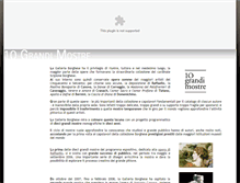 Tablet Screenshot of diecigrandimostre.it