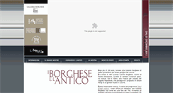 Desktop Screenshot of borghese-antico.diecigrandimostre.it