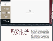 Tablet Screenshot of borghese-antico.diecigrandimostre.it